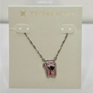 NEW! Kendra Scott Ballet Silver Short Pendant Necklace